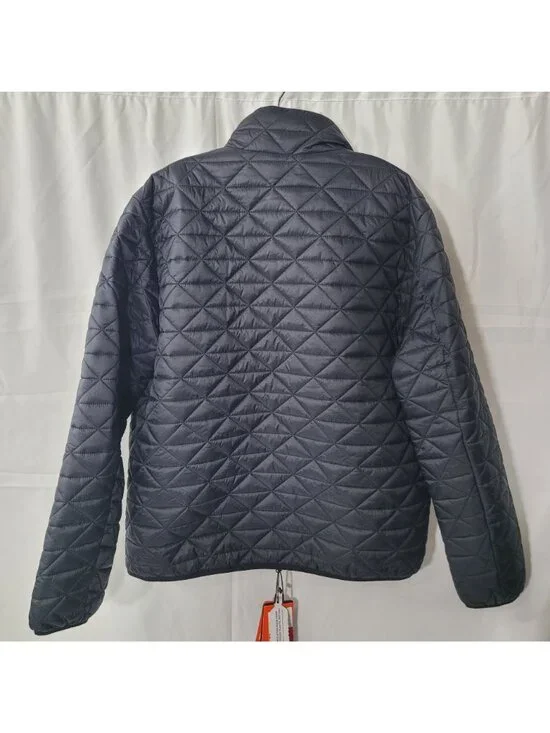 Bass Delta Diamond Outdoor Men's Black Packable Puffer Quilted Jacket Size L NWT - Picture 2 of 16